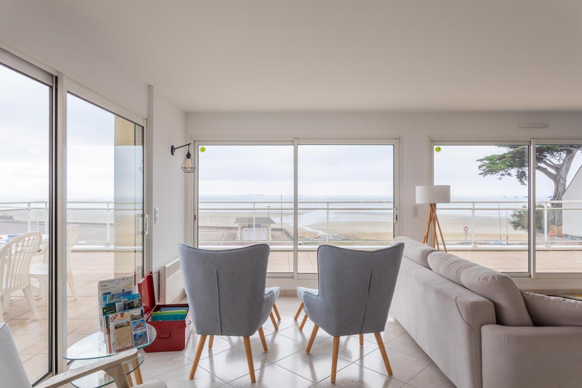 Glaz-Zen - Spacieux Appt Face A La Mer Эрки Экстерьер фото